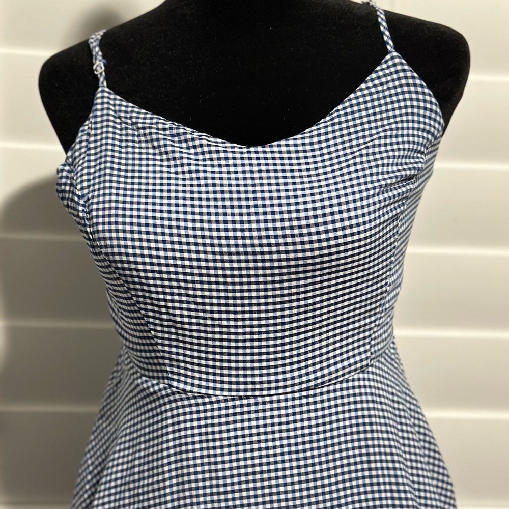 Plaid Blue Dress